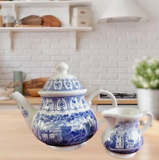 Queens Jubilee 1977 Broadhurst Pottery Commemorative Tea Pot and Milk Jug