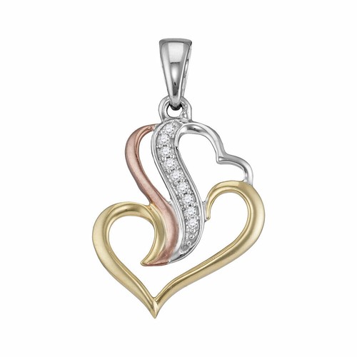 Triple tone sterling - sterling, silver