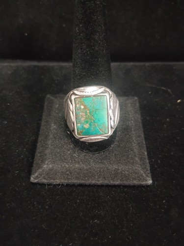 Mens turquoise ring native - mens,