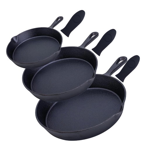 Black preseasoned cast iron - preseasoned,