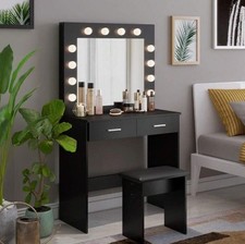 Dressing Table With Led Mirror