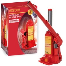 GADLANE Hydraulic Bottle Jack Durable Alloy Steel Safety Valve & Handle 2 Tonne
