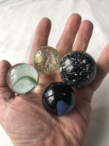 Vintage glass marbles - glass,