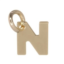 9ct Gold Alphabet Pendant Charm Initial Letter 375 Jewellery - A-Z - 14mm