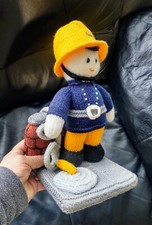 Hand knitted Fireman Sam 