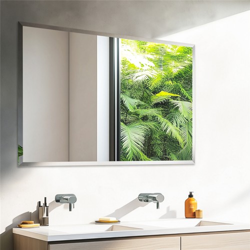 Frameless bathroom mirror - frameless,
