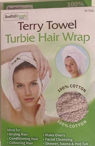 Terry towel hair wrap turban - towel,