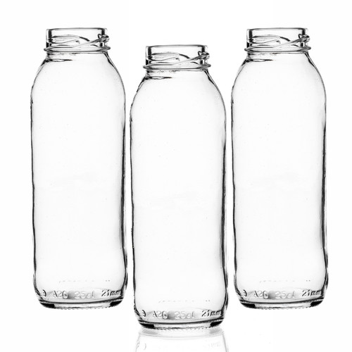 250ml glass juice bottle with - glass,