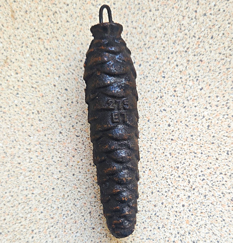 Cast iron pinecone clock - cast,