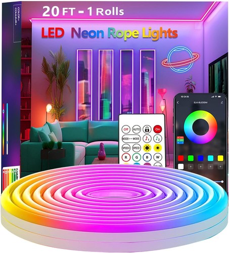 Neon rope light flexible - 6m,