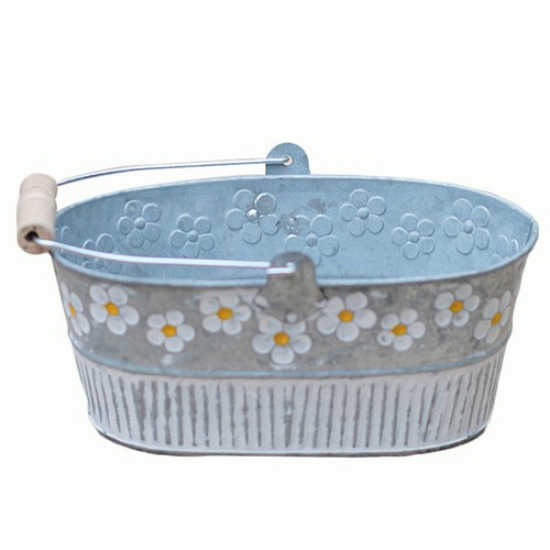 Retro style metal tin - retro, bucket