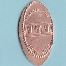 C] Lucky Penny ~ Slot Machine 7s ~ Atlantic City ~ New Jersey