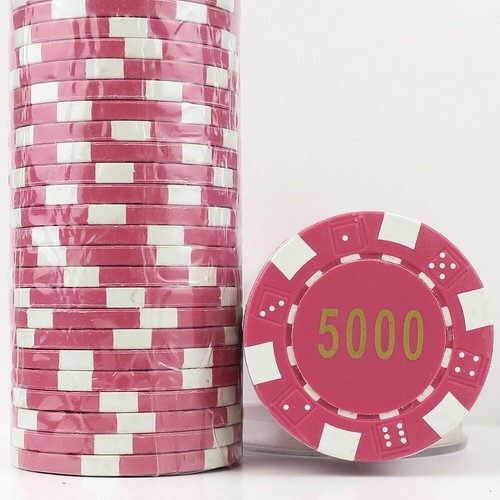Pink 5000 dice - x,