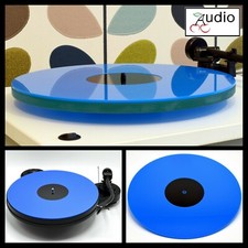 Gloss blue acrylic - blue, turntable
