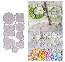8pcs Little Flower Metal
