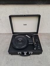 Itek Turntable Record Player Portable Black Spares And Repairs 160023ICE