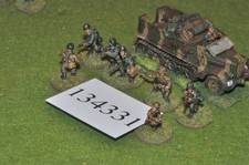 20mm WW2 / german - half track & 8 infantry - (134331)