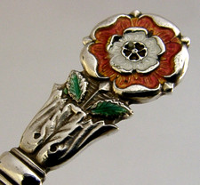 ENGLISH STERLING SILVER ENAMEL