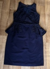 Coast Navy Blue Lace Peplum