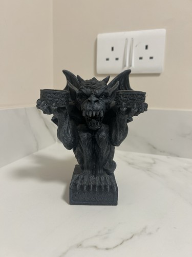 Gothic gargoyle candleholder - gargoyle,
