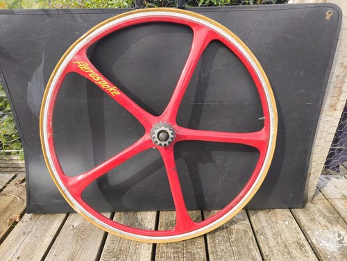 Red aerospoke rear wheel - aerospoke,