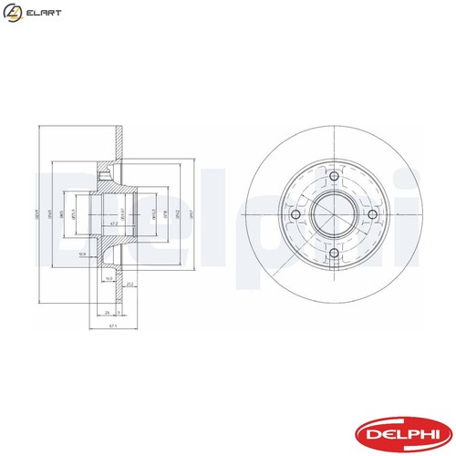 Brake disc bg9021rs - 2x,
