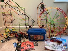 Knex Spare Parts and Roller Coasters 3 roller coaster including ferris wheel car