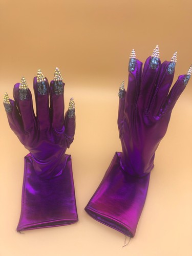 Drag queen nail gloves - ., full
