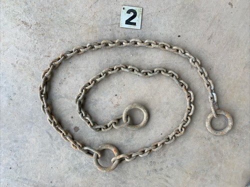 Old used rusty chains anchor