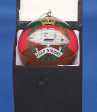 Exquisite & Unique Royal Tank Regiment (RTR) Glass Commemorative Bauble