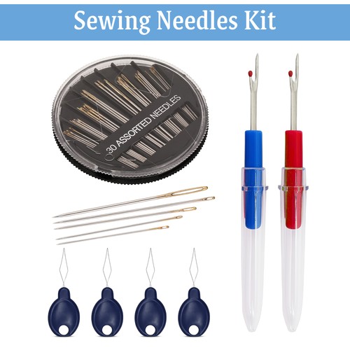 Sewing needles kit 30pc - kit,