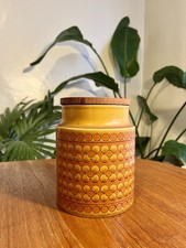 Hornsea Pottery Bronte Storage Jar Canister Ceramic Good Condition Vintage 1970s