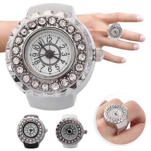 Finger ring watch shining - finger,