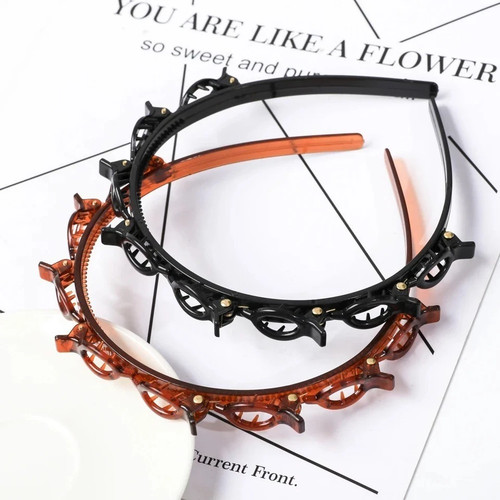 Hair clips bangs double - double,