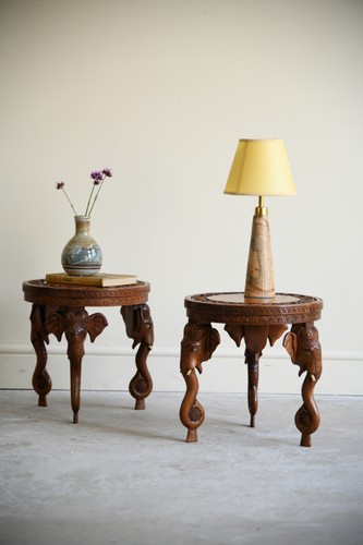 Pair anglo indian - anglo, carved