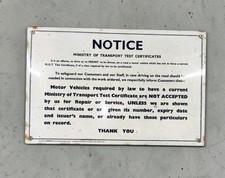 MOT TEST CERTIFICATES Original
