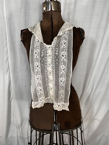Antique lace dicky collar - antique,