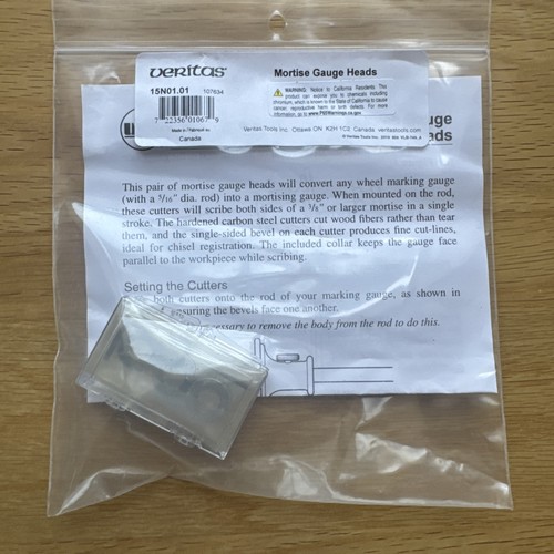 Veritas marking mortice - marking, &