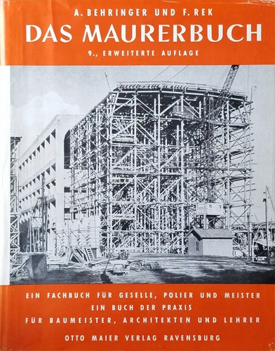Das maurerbuch behringer - a.,