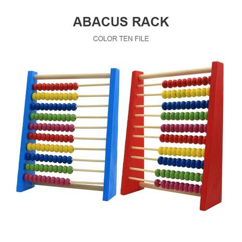 Educational wooden abacus red - wooden,