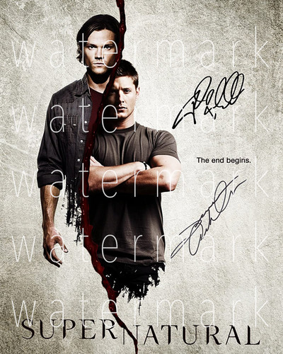 Supernatural signed 8x10 inch - supernatural,