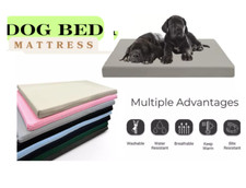 Dog Cage Bed Soft Memory Foam Waterproof Pet Crate Mattress Hygienic Cushion Mat