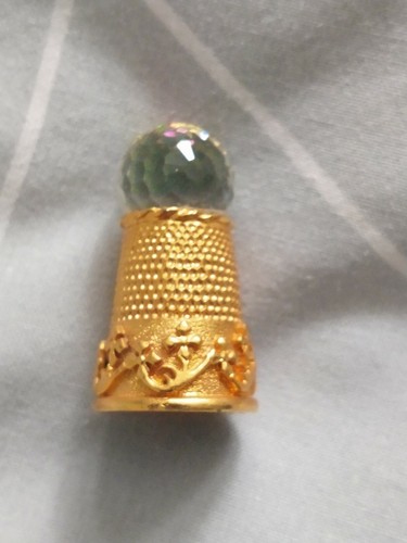 Decorative crystal thimble - decorative,