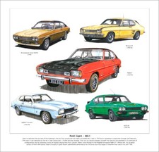 FORD CAPRI Mk1 FINE ART PRINT