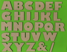 Wooden Letters Large Bold