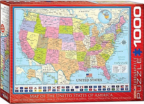 Map the usa 1000 piece - usa,