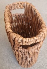 Hand-woven wicker storage