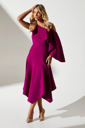 Coast berry midi dress - dress, womens
