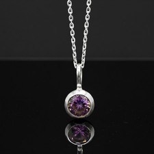 925 Sterling Silver Faceted Mystic Topaz Gemstone Ladies Pendant Necklace Gift