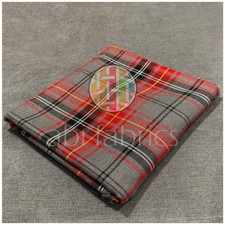 Red Stewart Tartan Fabric